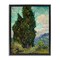 Stupell Industries Van Gogh Cypress Landscape Framed Floater Canvas Wall Art Design by one1000paintings